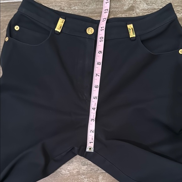 Chic St John Sport Black Trousers with Gold Details - Picture 12 of 12